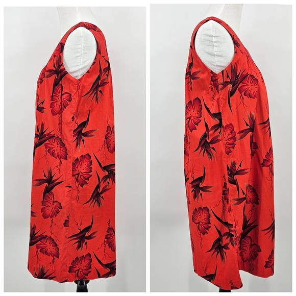 Vintage Ui-Maikai Hawaiian Dress 60s Cotton Medium - Picture 5 of 8